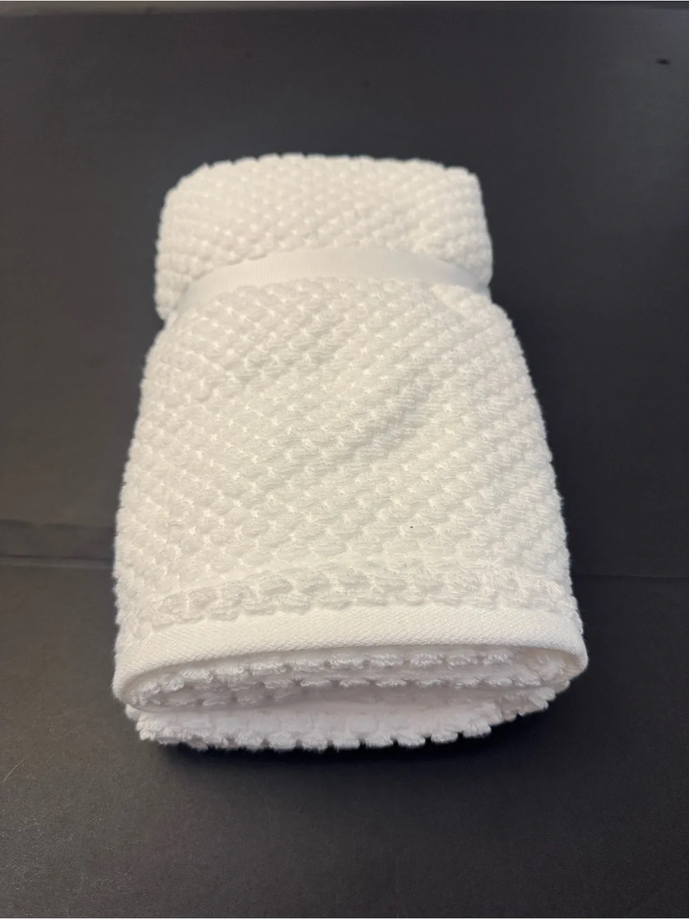 8pc Ecoexistence Bamboo Zero Twist Loops Bath Towel Set - White